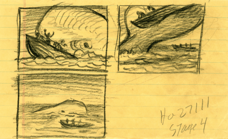 Moby Dick storyboards